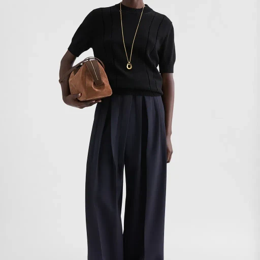 Wool Gabardine Trousers