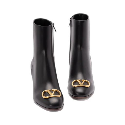 60Mm Logo-Plaque Leather Boots
