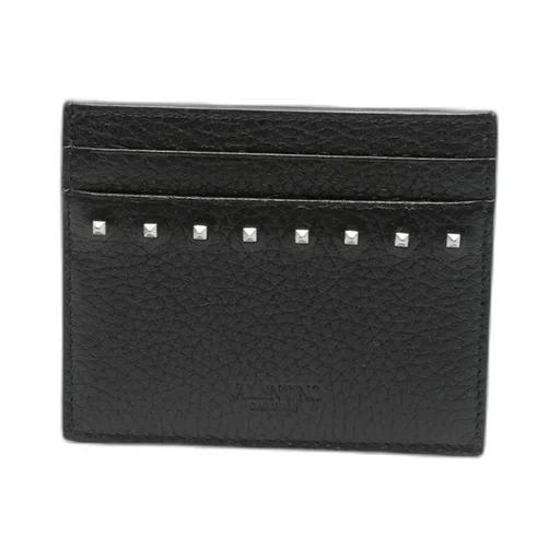 Valentino Garavani Rockstud Logo Debossed Cardholder