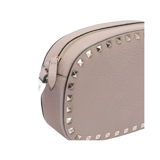 Stud-Embellishment Leather Crossbody Bag