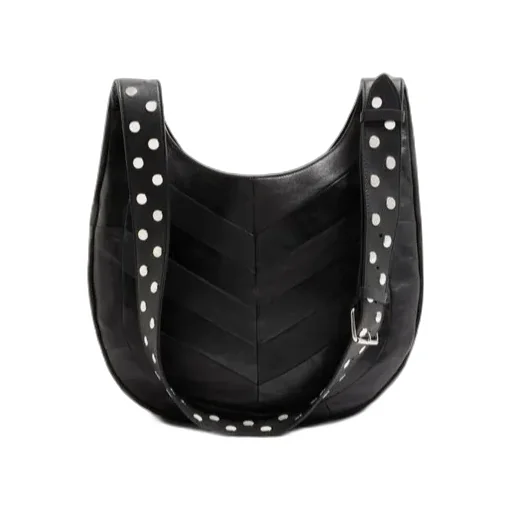 Valentino Hoboho Chevron Patterned Logo Plaque Shoulder Bag