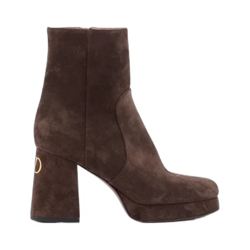 Valentino Fawcette Zip-Up Ankle Boots