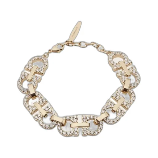 Crystal Embellished Gancini Bracelet