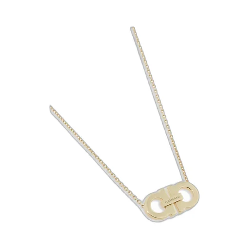 Ferragamo Gancini Charm Claw Fastened Necklace