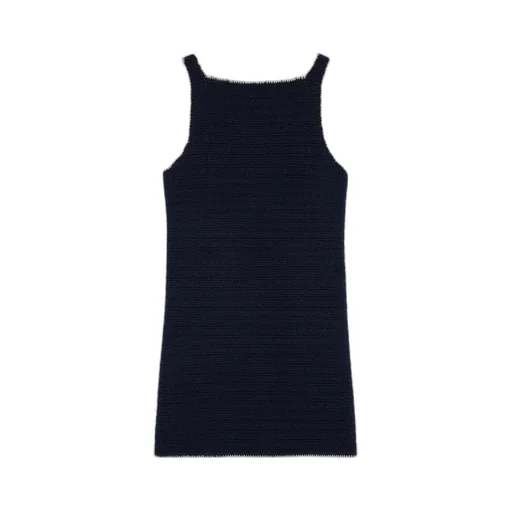 Mini Dress In Crocheted Cotton