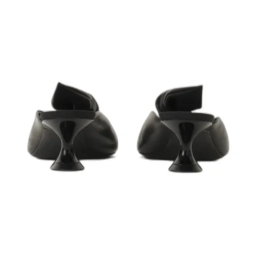 Lanvin Midnight Step Bow Detailed Heeled Mules