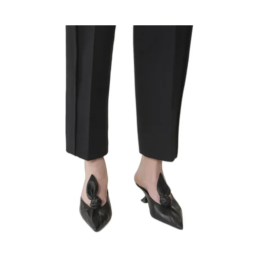 Lanvin Midnight Step Bow Detailed Heeled Mules