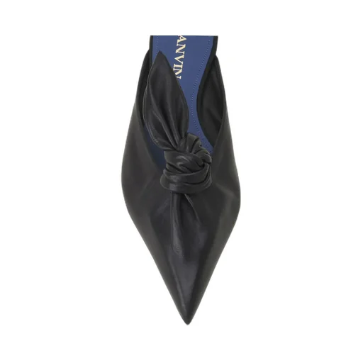 Lanvin Midnight Step Bow Detailed Heeled Mules