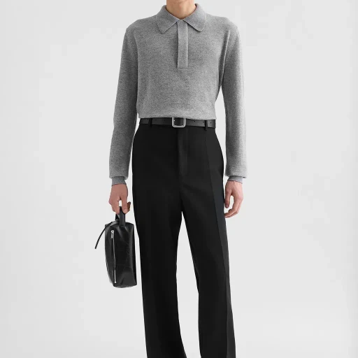 Wool Gabardine Trousers