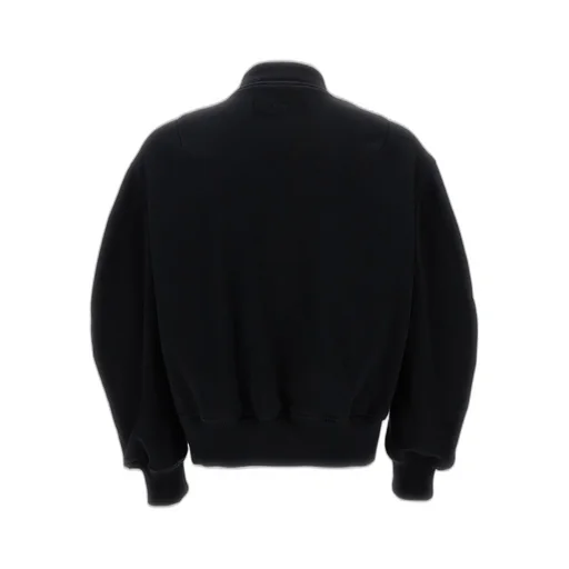 Leather-Paneled Bomber Jacket