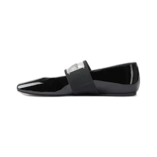 Sliced Square Ballerinas In Patent Leather