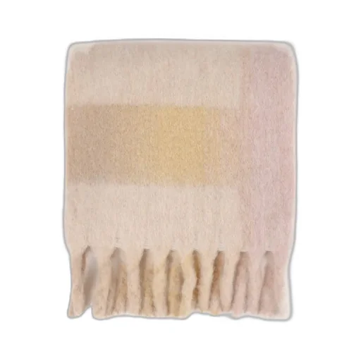 Loliana Checked Fringed Scarf