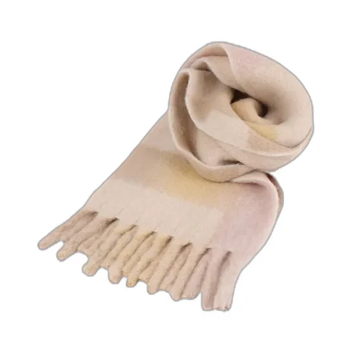 Loliana Checked Fringed Scarf