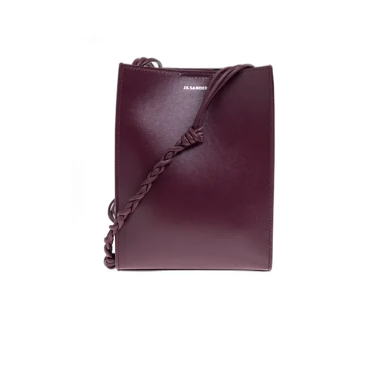 Jil Sander Tangle Small Logo Embossed Crossbody Bag