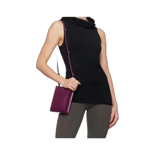 Jil Sander Tangle Small Logo Embossed Crossbody Bag