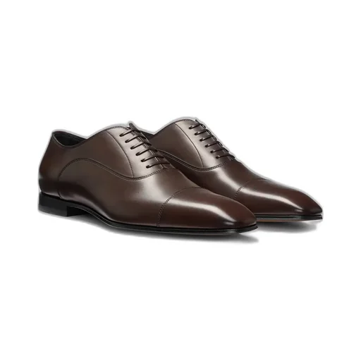 Leather Lace-Up Oxford Shoes
