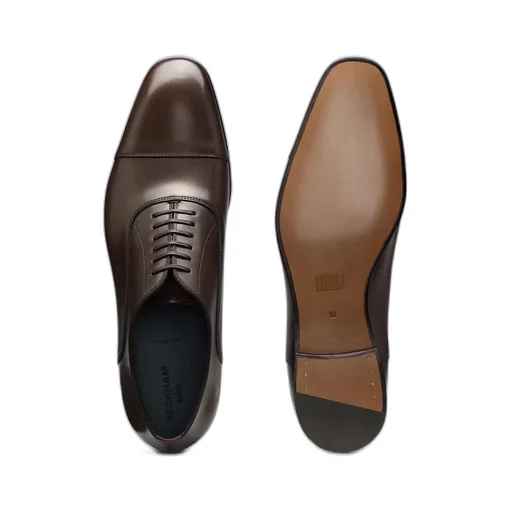 Leather Lace-Up Oxford Shoes