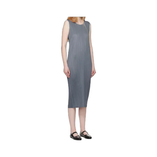 Pleated Midi Dress