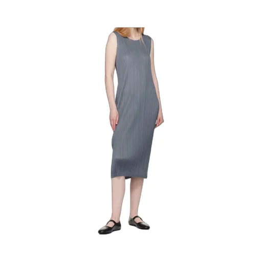 Pleated Midi Dress