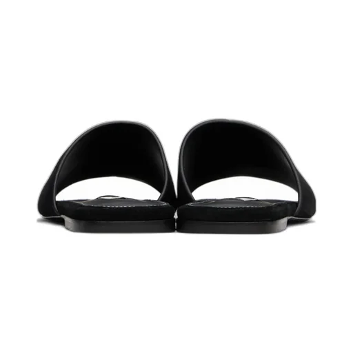 Velour-Leather Sandals