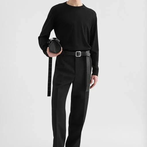 Wool Gabardine Trousers