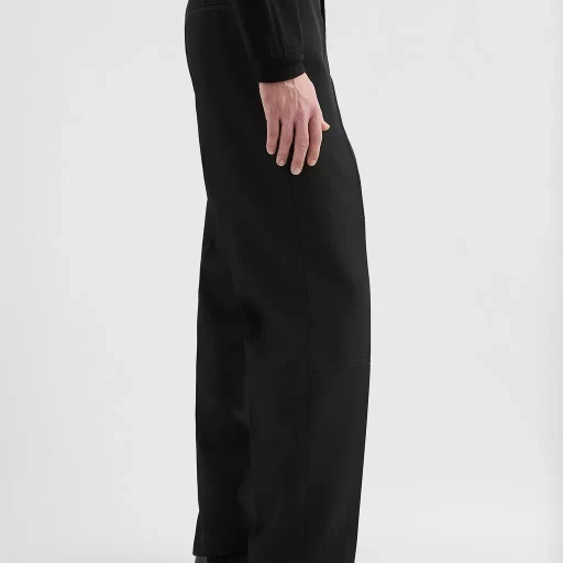 Wool Gabardine Trousers