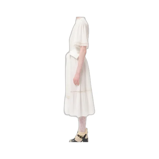 Midi Dress In Cotton Muslin