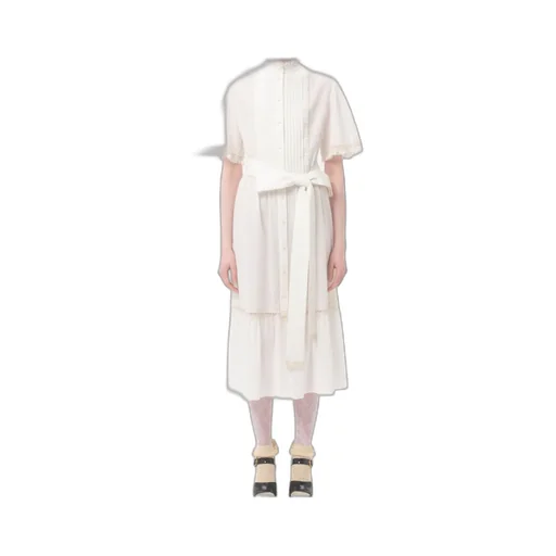 Midi Dress In Cotton Muslin
