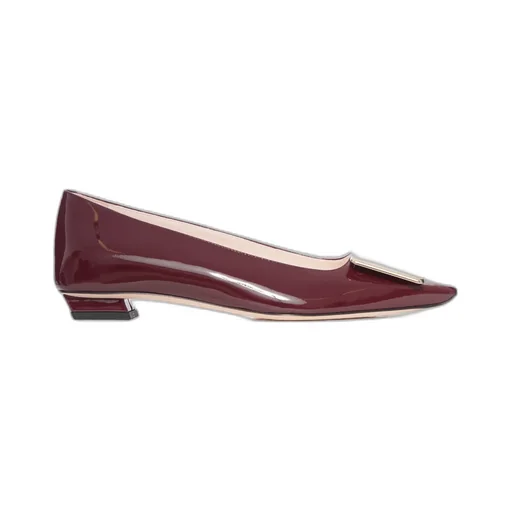 Roger Vivier Belle Buckled Ballerina Flats