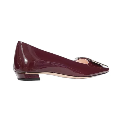 Roger Vivier Belle Buckled Ballerina Flats
