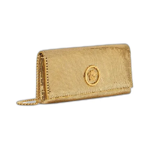 Versace Embellished Chain-Linked Clutch Bag