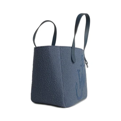 Jw Anderson Logo Embroidered Shopper Bag