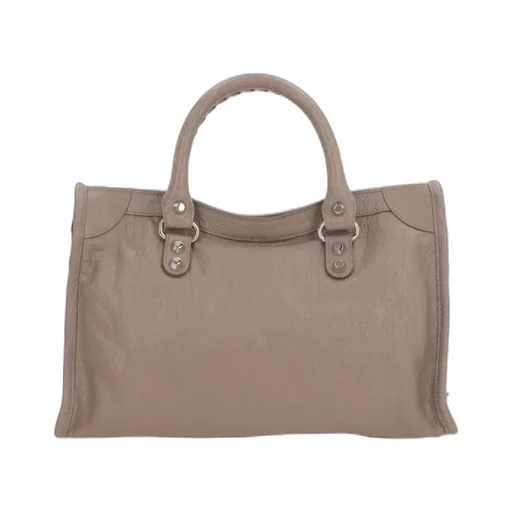 Le City Leather Studded Handbag