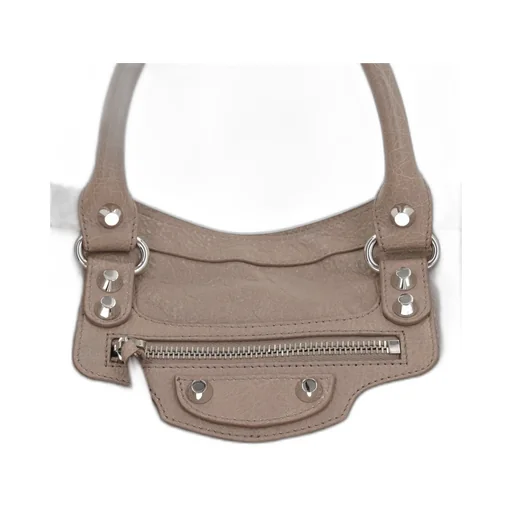 Le City Leather Studded Handbag