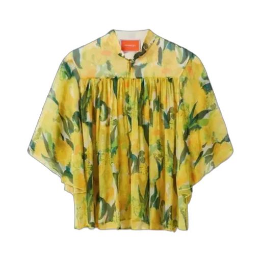 Lemon-Print Blouse