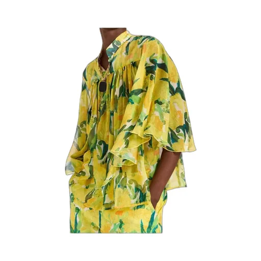 Lemon-Print Blouse
