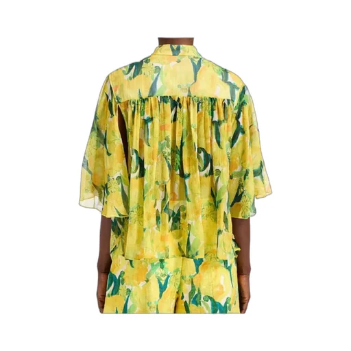 Lemon-Print Blouse