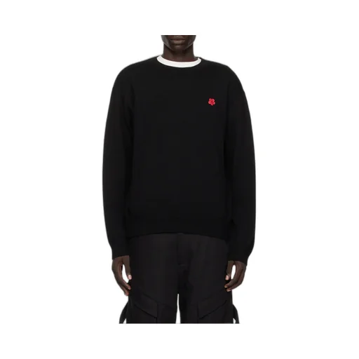 Kenzo Boke Flower Embroidered Crewneck Sweater