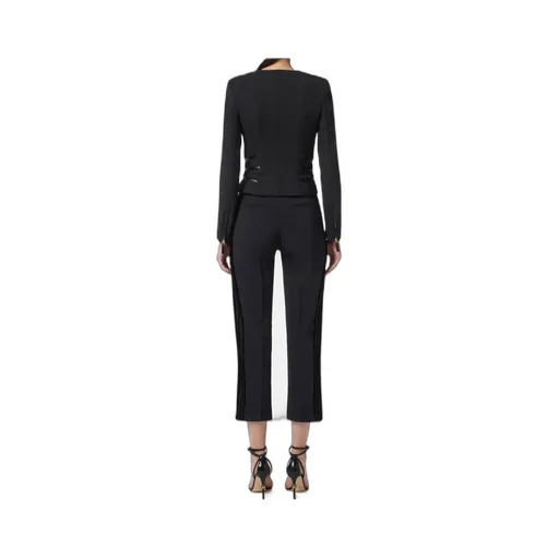 Elisabetta Franchi Zipped Double-Layer CrÊPe Jacket