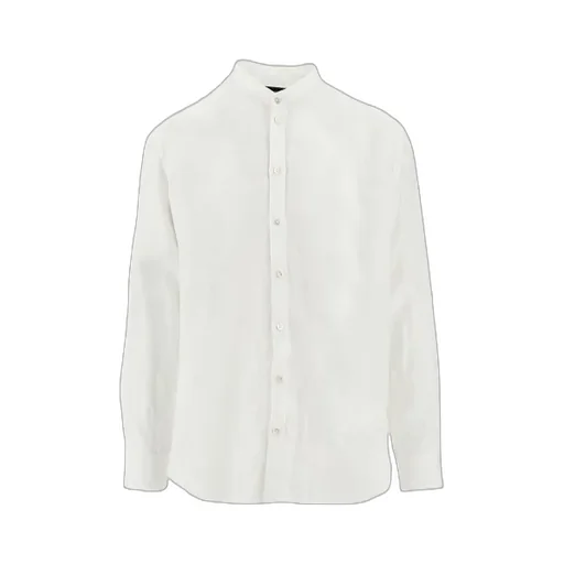 Collarless Long-Sleeve Shirt