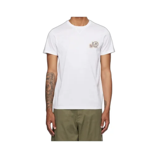 Moncler Logo Embroidered Crewneck T-Shirt