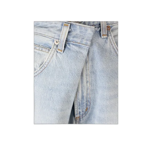 Twisted Open-And-Closed Wrangler Jeans