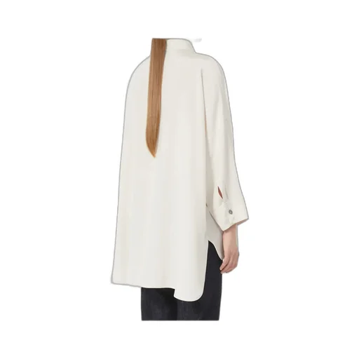 Oversized Crepe De Chine Shirt