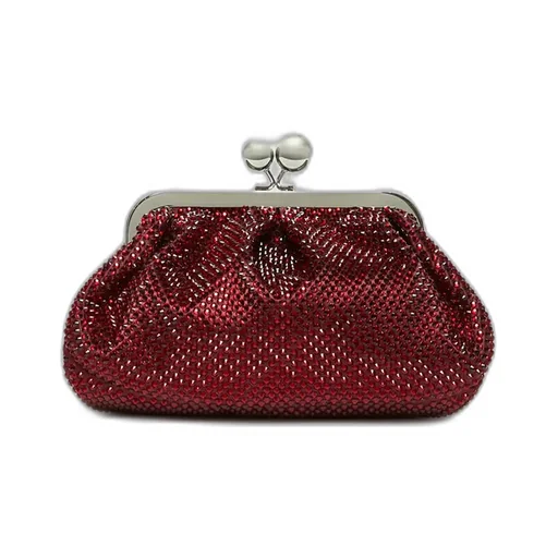 Small Pasticcino Bag In Satin With Rhinestones
