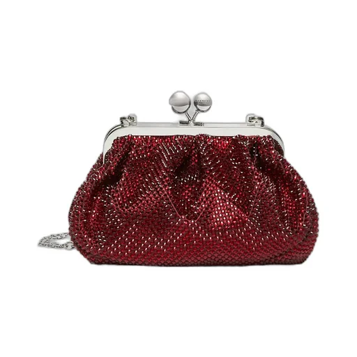 Small Pasticcino Bag In Satin With Rhinestones