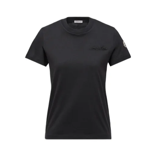 Moncler Logo Embroidered Crewneck T-Shirt