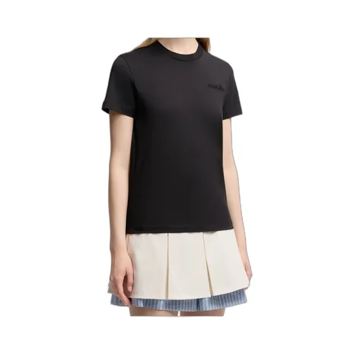 Moncler Logo Embroidered Crewneck T-Shirt