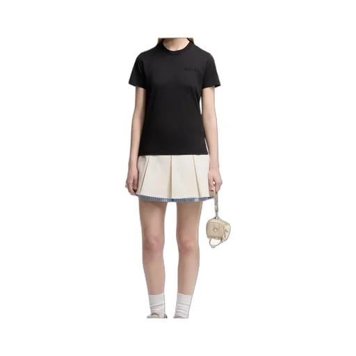 Moncler Logo Embroidered Crewneck T-Shirt