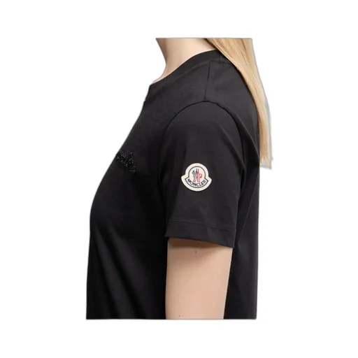 Moncler Logo Embroidered Crewneck T-Shirt