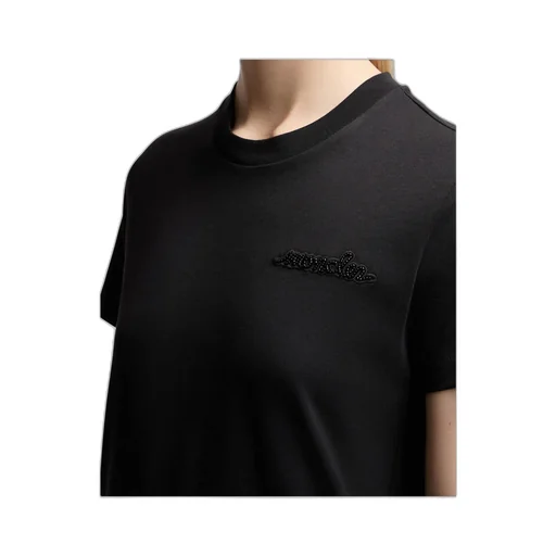 Moncler Logo Embroidered Crewneck T-Shirt